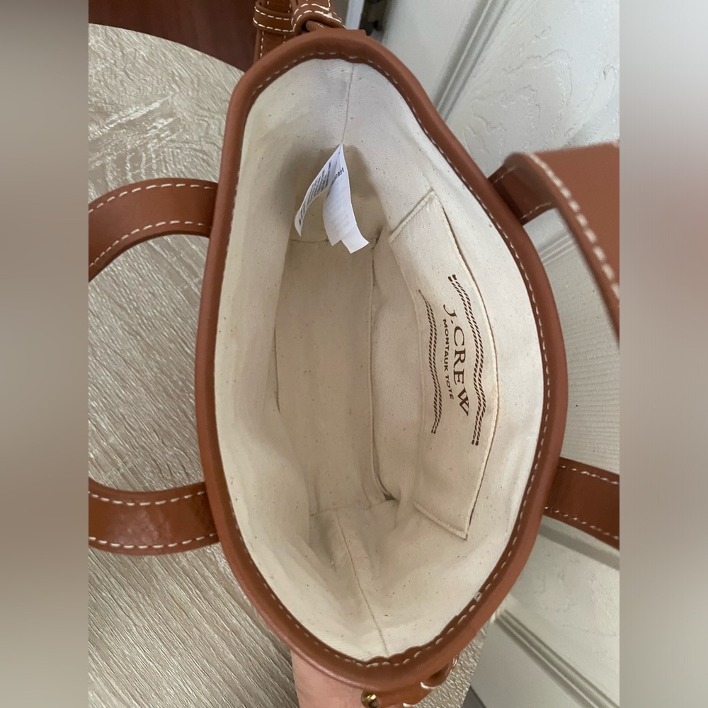 J.Crew Mini Montauk tote in leather - Picture 3 of 13